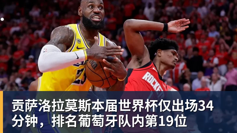 爱游戏体育贡萨洛拉莫斯本届世界杯仅出场34分钟，排名葡萄牙队内第19位