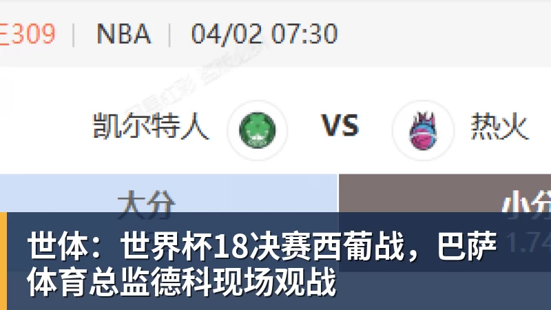 世体:世界杯18决赛西葡战,巴萨体育总监德科现场观战